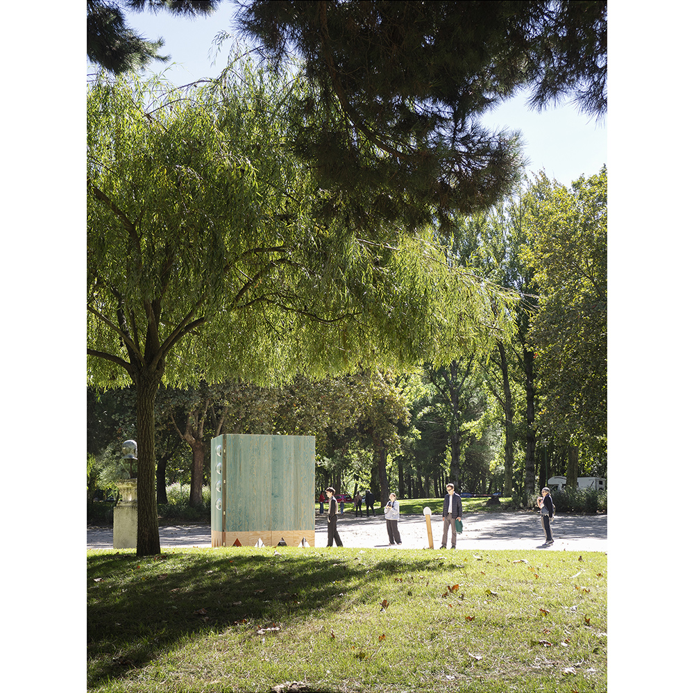 Installation éphémère en bois