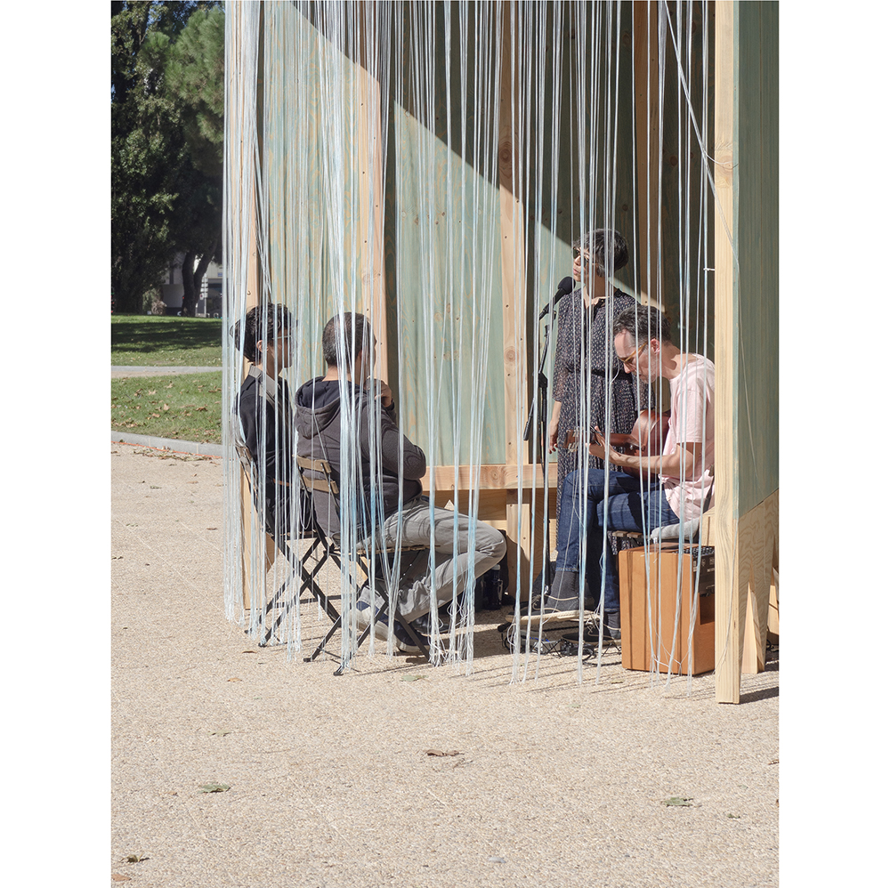 Installation éphémère en bois