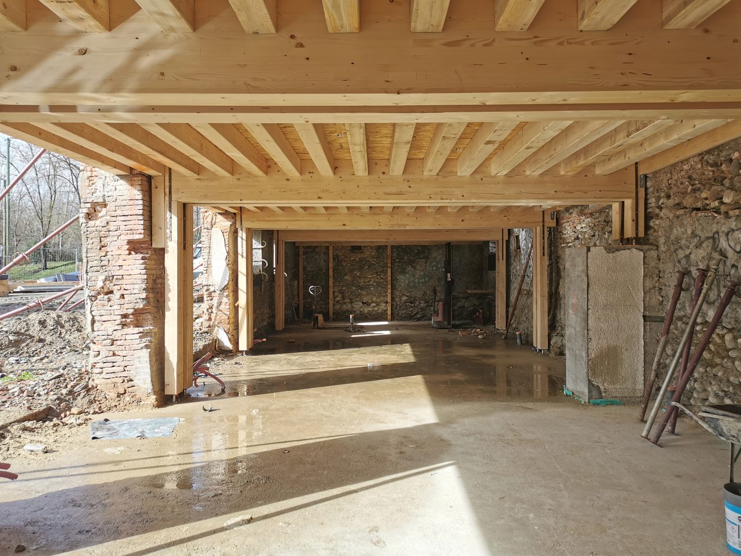 Plancher en bois massif 