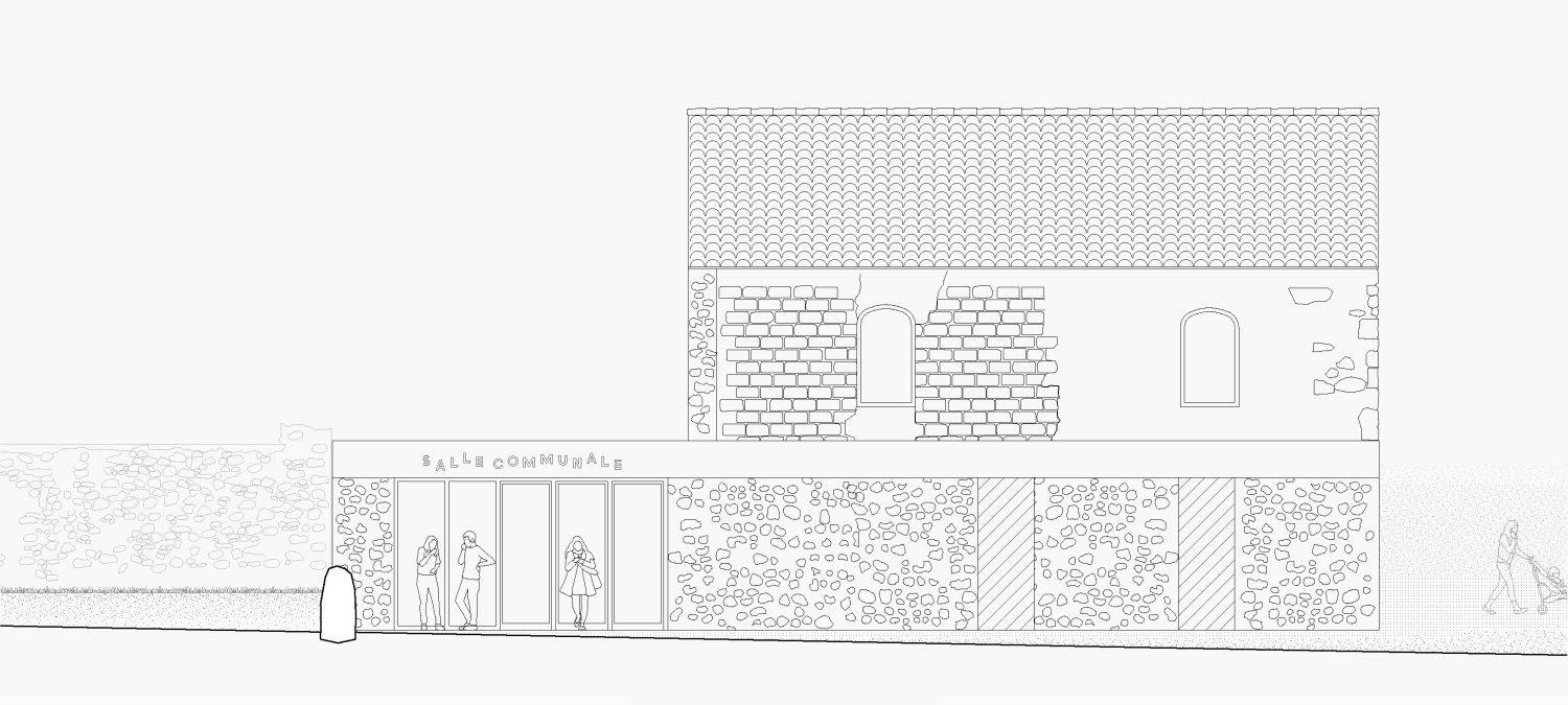 Élévation du projet architectural