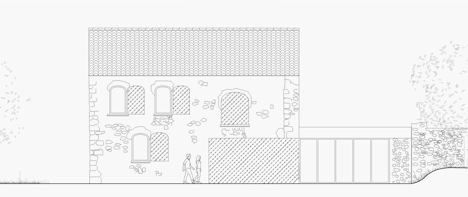 Élévation du projet architectural