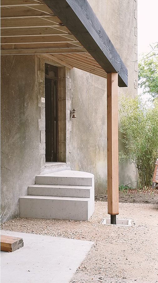 Extension en bois d'une maison